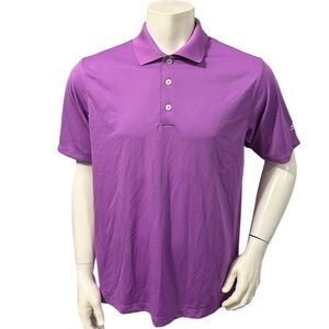 Adidas Men’s Golf Polo Shirt Purple Short Sleeve M